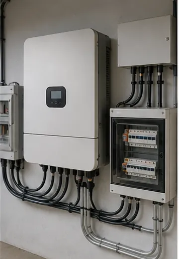 Inversor y equipos de una instalación solar