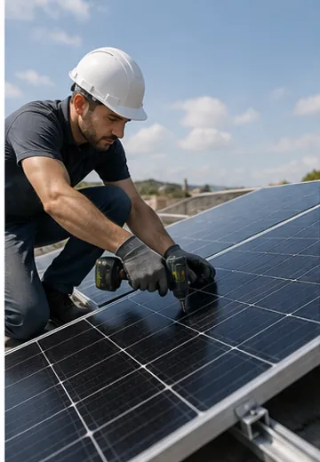 Montaje y puesta en servicio de paneles solares